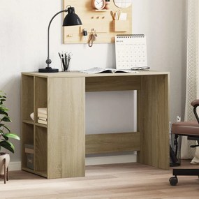 Scrivania Rovere Sonoma 102x50x75 Cm İn Legno Multistrato /