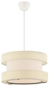 Lampadario a sospensione su cavo HALO 1xE27/60W/230V colore crema