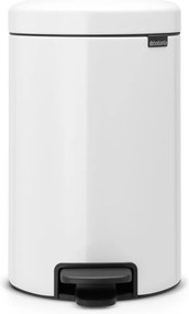 Bidone in acciaio bianco 12 l NewIcon - Brabantia