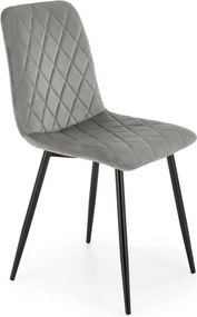Sedia K525 grigio velluto