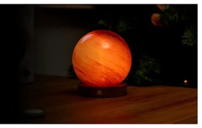 Decorazione luminosa marrone scuro con ricarica USB ø 12 cm Sand Storm – Gingko