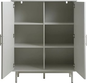Armadietto grigio 100x125x40 cm Palma – Unique Furniture