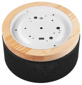 Brilagi - LED Plafoniera BELLADONNA 1xE27/15W/230V nero/pino