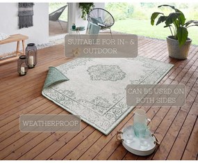 Tappeto da esterno verde e crema , 200 x 290 cm Cebu - NORTHRUGS