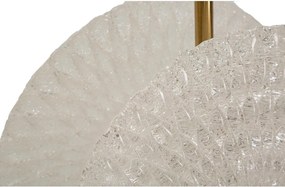 Lampadario dorato con paralume in vetro Glass – Mauro Ferretti