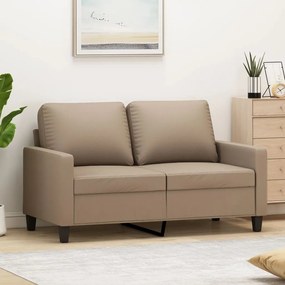 Divano A 2 Posti Cappuccino 140 Cm İn Similpelle /