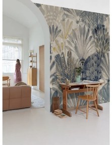 Fotomurale GRANDECOLIFE Rami, blu, rosa, giallo, verde 371X280 cm