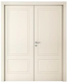 Porta doppia anta battente Twin beige L 140 x H 210 cm destra