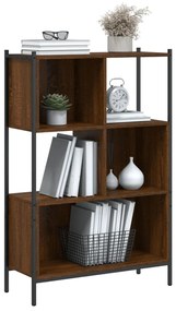 Libreria Rovere Marrone 72x28x109 cm in Legno Multistrato