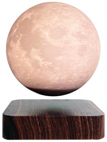 Lampada da tavolo Moon a levitazione magnetica Luna 3D con base in legno