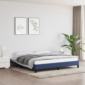 Giroletto Senza Materasso Blu 160x200 Cm İn Tessuto /