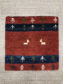 Gabbeh Tappeto persiano 40 x 40 Rosso (Iran) Annodato A Mano