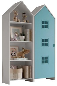 Armadio a giorno bianco e azzurro per bambini 115x171,5 cm CASAMI BRUGES - Vipack