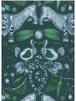 Clarke & Clarke Carta da parati Extinct - Navy