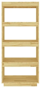 Libreria/divisorio 60x35x135 cm in legno massello di pino