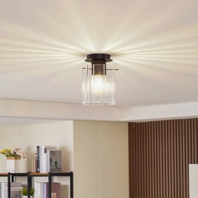 Plafoniera soffitto Eirian Lucande, dimmerabile, Chiaro / Trasparente, Soggiorno / Sala da pranzo, Metallo, Moderno, Plafoniera