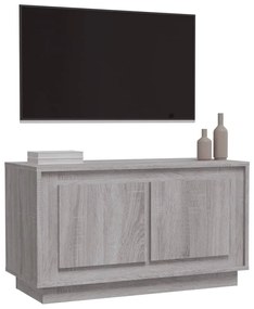 Mobile porta tv grigio sonoma 80x35x45 cm in legno multistrato