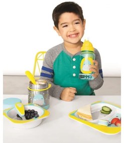 Skip Hop - Contenitore termico per alimenti con cucchiaio/forchetta ZOO 325 ml squalo