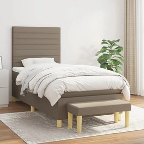 Giroletto A Molle Con Materasso Tortora 90x200 Cm İntessuto /
