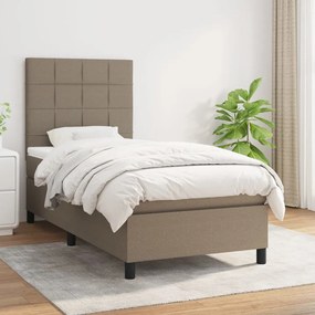 Giroletto A Molle Con Materasso Tortora 100x200 Cm İn Tessuto /