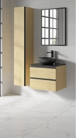 Colonna per mobile bagno Studio SENSEA 2 ante P 35 x L 30 x H 173 cm Rovere liscio placcato truciolare