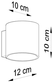 Sollux SL.0050 - Applique ORBIS 1 1xG9/40W/230V bianco