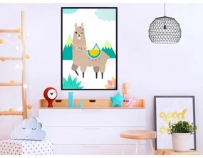 Poster Playful Llama