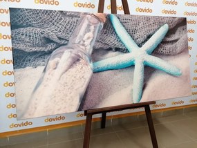 Quadro su tela – Stella marina sulla spiaggia