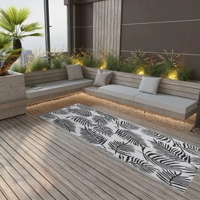 Tappeto Per Esterno Arakıl Nero 80x250 Cm İn Pp /