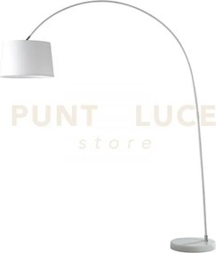 Piantana dream bianca 1 luce attacco e27 152x40x200cm con paralume ...