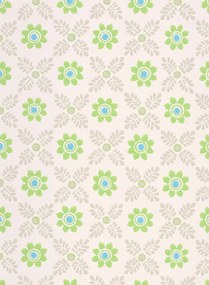Little Greene Carta da parati Ditsy Block - Phthalo