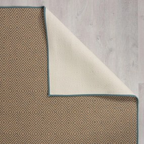 Tappeto in iuta di colore blu-naturale 160x230 cm Diamond - Flair Rugs