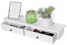 Mensola da parete con scomparti SHELFY bianca