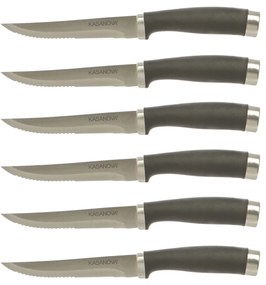 Set 6 coltelli bistecca in acciaio inox