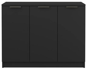 Credenza nera 90,5x30x70 cm in legno multistrato