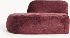 Chaise longue in teddy bouclé Wolke