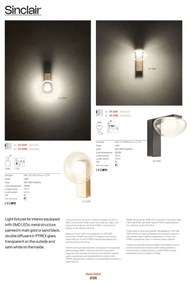 Redo 01-3240 - Applique a LED SINCLAIR LED/6,5W/230V CRI 93 IP21 nero