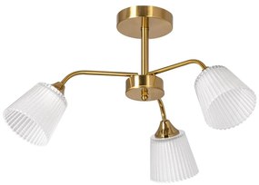 Lampadario a sospensione con supporto rigido 3xE14/60W/230V oro