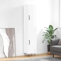 Credenza 34,5x34x180 cm in Legno Multistrato Bianco Lucido 3198819