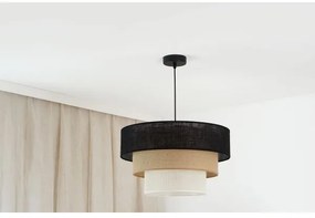 Brilagi - Lampadario a cavo ASPEN LUNETA 1xE27/15W/230V Ø45 nero/beige/crema