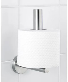WENKO 19613100 - Portarotolo per carta igienica BOSIO MATT 8x18 cm acciaio inox/argento
