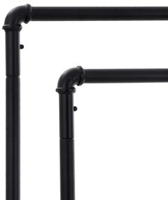 Appendiabiti da terra mobile LINEA, nero