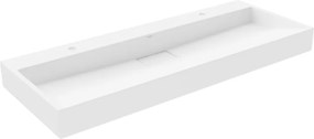Mexen Ava lavabo da appoggio in conglomerato 2/O 120 x 46 cm, bianco - 23011202