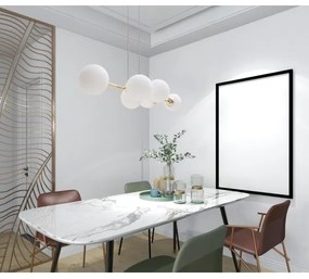 Lampadario a sospensione con filo FIRA 5xE27/60W/230V oro