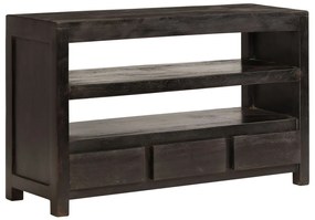 Mobile Porta Tv İn Legno Di Acacia 120x30x40cm Marrone Scuro /