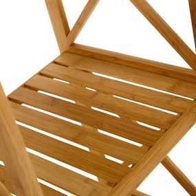 Mensola da bagno in bambù colore naturale 33x119 cm - Casa Selección