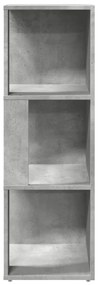Armadio angolare grigio cemento 33x33x100 cm in truciolato