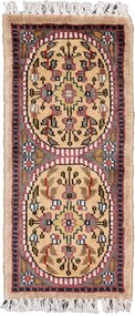 Agra Tappeto 60x30 Beige (Indian) Annodato A Mano