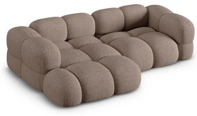 Divano angolare marrone (con penisola a sinistra/con chaise lounge) Loretto – Cosmopolitan Design