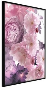 Poster  Pink Bouquet  Cornice Quadri Cornice nera, Larghezza x Altezza Home decor 20x30